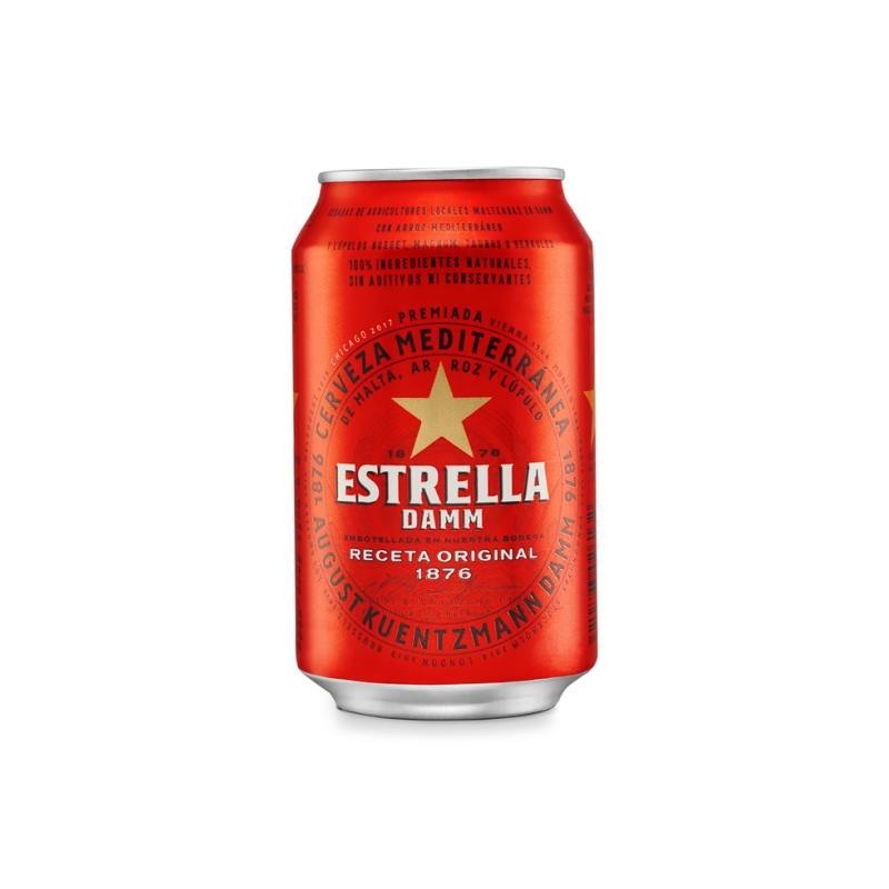 Estrella Damm en Lata 33cl